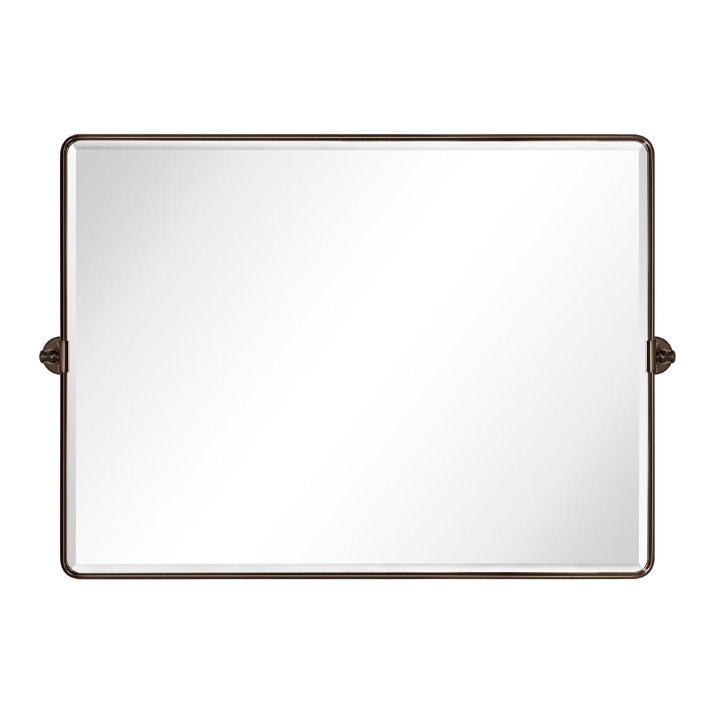 Miroir de salle de bain/de vanité biseauté horizontal TEHOME Lutalo