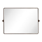 Miroir de salle de bain/de vanité biseauté horizontal TEHOME Lutalo