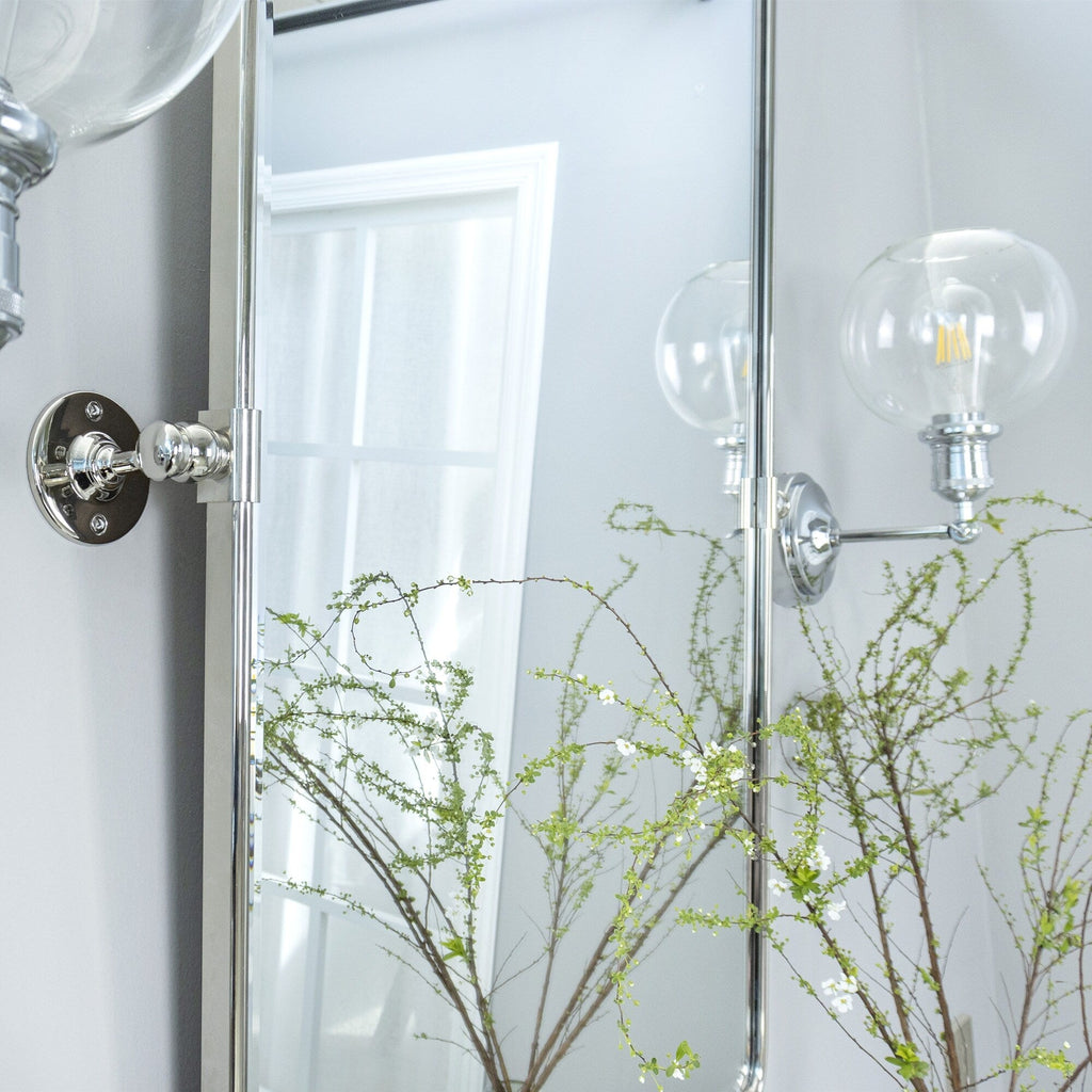 Miroir de salle de bain/de vanité biseauté horizontal TEHOME Lutalo