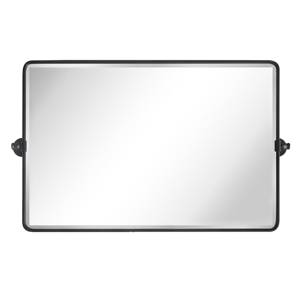 Miroir de salle de bain/de vanité biseauté horizontal TEHOME Lutalo