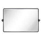 Miroir de salle de bain/de vanité biseauté horizontal TEHOME Lutalo