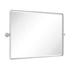 Miroir de salle de bain/de vanité biseauté horizontal TEHOME Lutalo