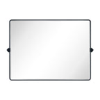 Miroir de salle de bain/de vanité biseauté horizontal TEHOME Lutalo