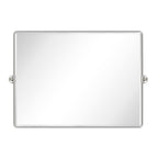 Miroir de salle de bain/de vanité biseauté horizontal TEHOME Lutalo