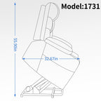 Fauteuil inclinable électrique en tissu pour personnes âgées, mécanisme de mouvement robuste avec massage et chauffage lombaire, porte-gobelets