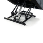 Fauteuil inclinable électrique en tissu pour personnes âgées, mécanisme de mouvement robuste avec massage et chauffage lombaire, porte-gobelets
