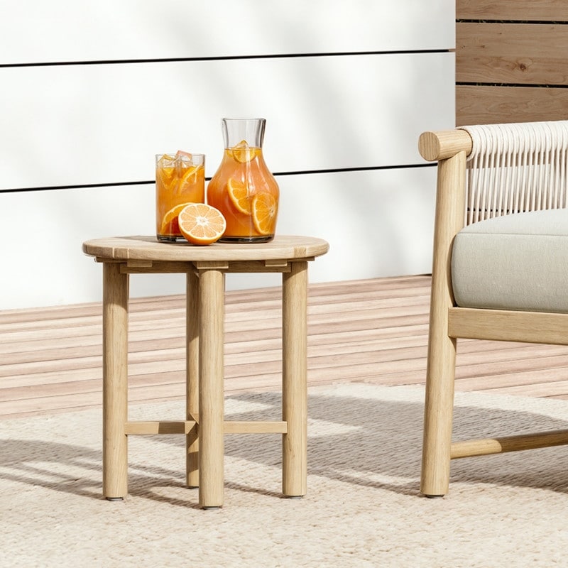 Chaise d'extérieur Lynn Outdoor en bois d'acacia