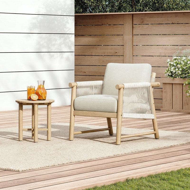Chaise d'extérieur Lynn Outdoor en bois d'acacia