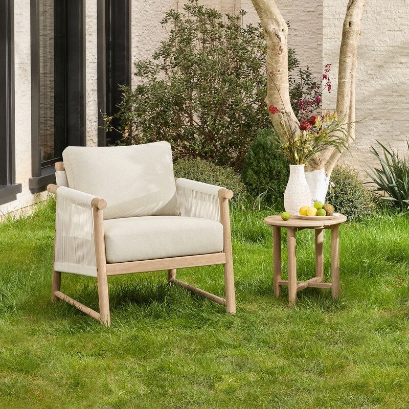 Chaise d'extérieur Lynn Outdoor en bois d'acacia