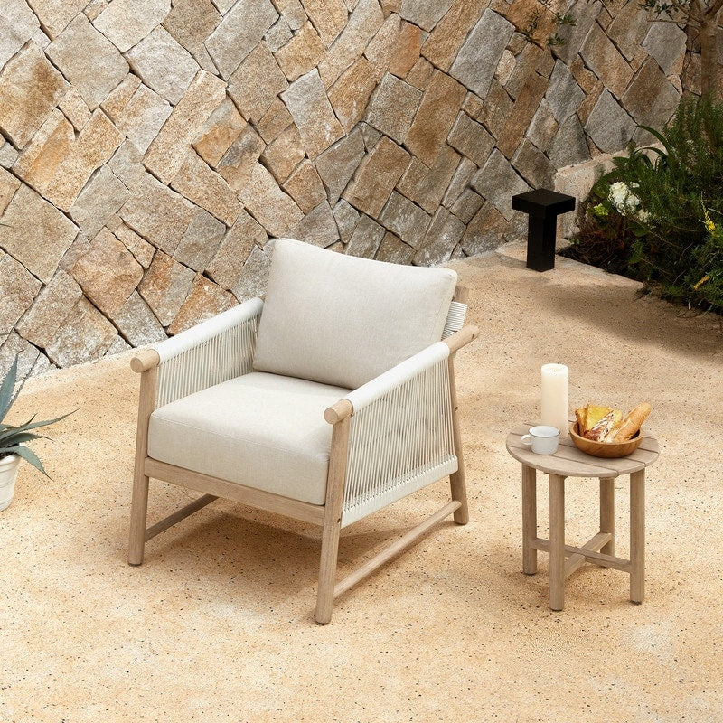 Chaise d'extérieur Lynn Outdoor en bois d'acacia