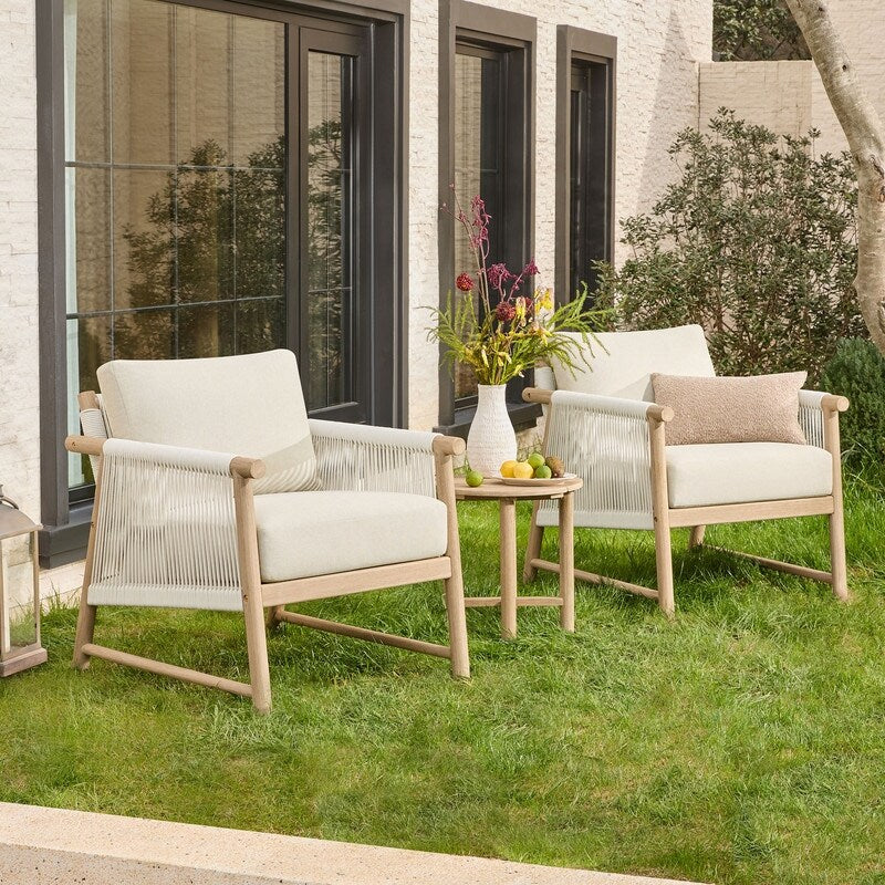 Chaise d'extérieur Lynn Outdoor en bois d'acacia