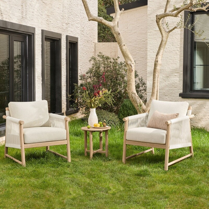 Chaise d'extérieur Lynn Outdoor en bois d'acacia