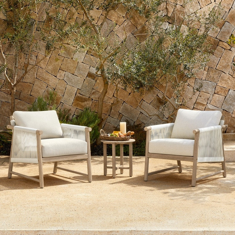Chaise d'extérieur Lynn Outdoor en bois d'acacia
