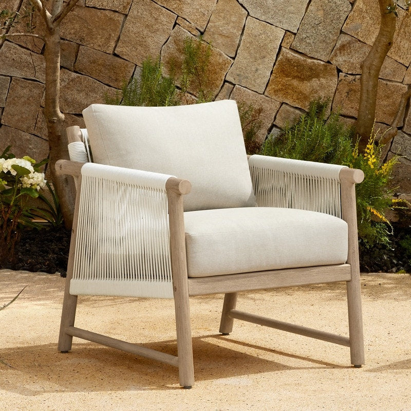 Chaise d'extérieur Lynn Outdoor en bois d'acacia