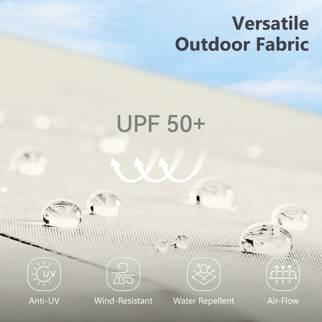 Parasol de patio double face MAISON ARTS extra large de 13 pieds avec manivelle
