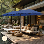 Parasol de patio double face MAISON ARTS extra large de 13 pieds avec manivelle