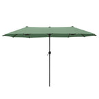 Parasol de patio double face MAISON ARTS extra large de 13 pieds avec manivelle