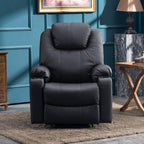 Fauteuil inclinable électrique MCombo avec massage et chauffage, 3 positions, ports USB, similicuir 7040