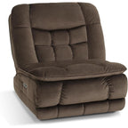 Fauteuil inclinable à bascule électrique surdimensionné MCombo à double moteur, sans accoudoirs, idéal pour le salon, tissu PR607