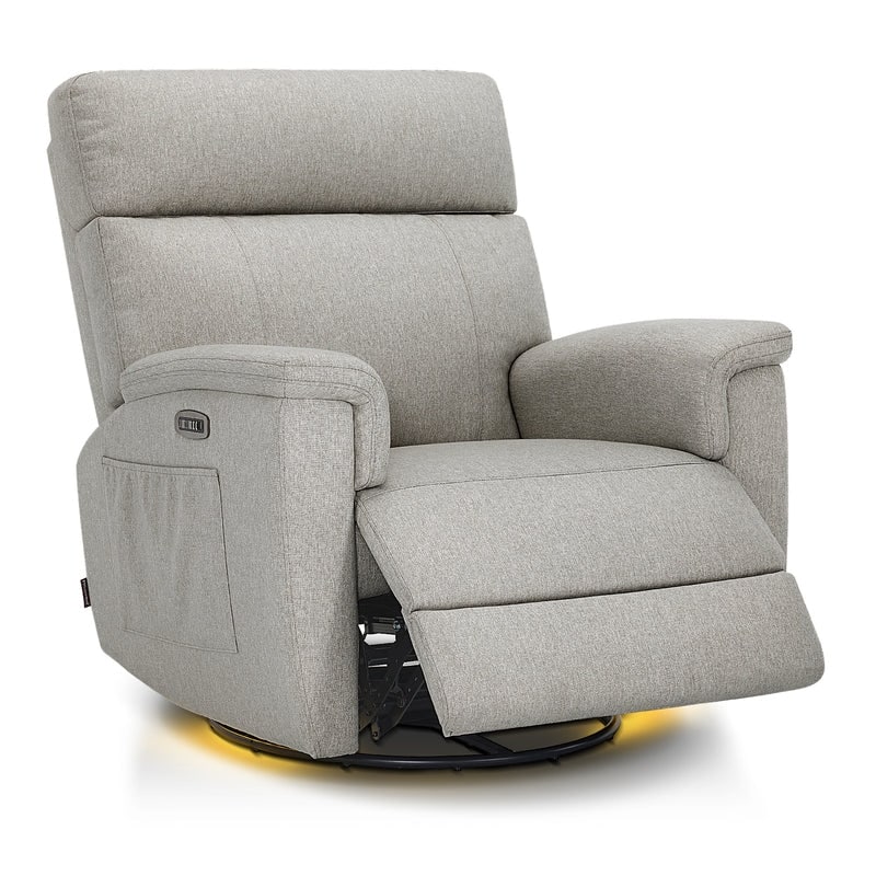 Fauteuil inclinable pivotant et électrique MCombo pour chambre d'enfant, tissu PR601