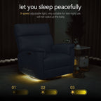 Fauteuil inclinable pivotant et électrique MCombo pour chambre d'enfant, tissu PR601