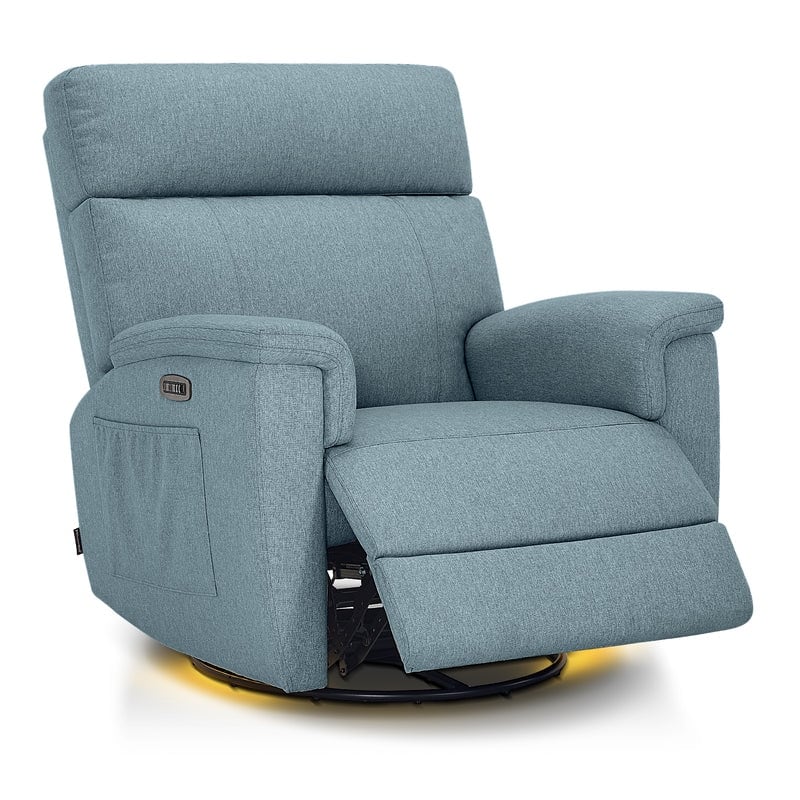 Fauteuil inclinable pivotant et électrique MCombo pour chambre d'enfant, tissu PR601