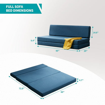 Canapé-lit pliant Mixoy, canapé-lit pliant, fauteuil-lit pour salon, matelas de sol convertible rembourré