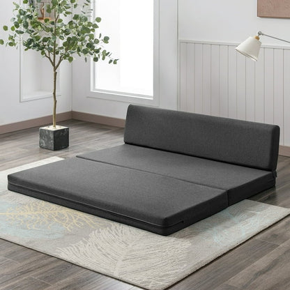 Canapé-lit pliant Mixoy, canapé-lit pliant, fauteuil-lit pour salon, matelas de sol convertible rembourré