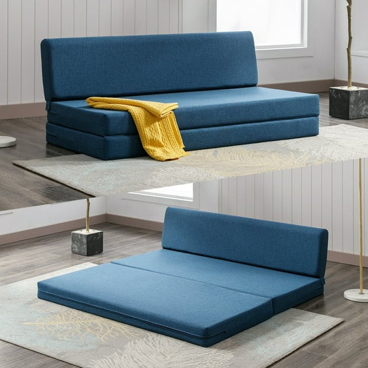Canapé-lit pliant Mixoy, canapé-lit pliant, fauteuil-lit pour salon, matelas de sol convertible rembourré