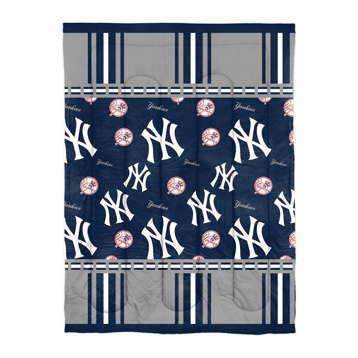 Ensemble de lit double rotatif 4 pièces MLB New York Yankees dans un sac