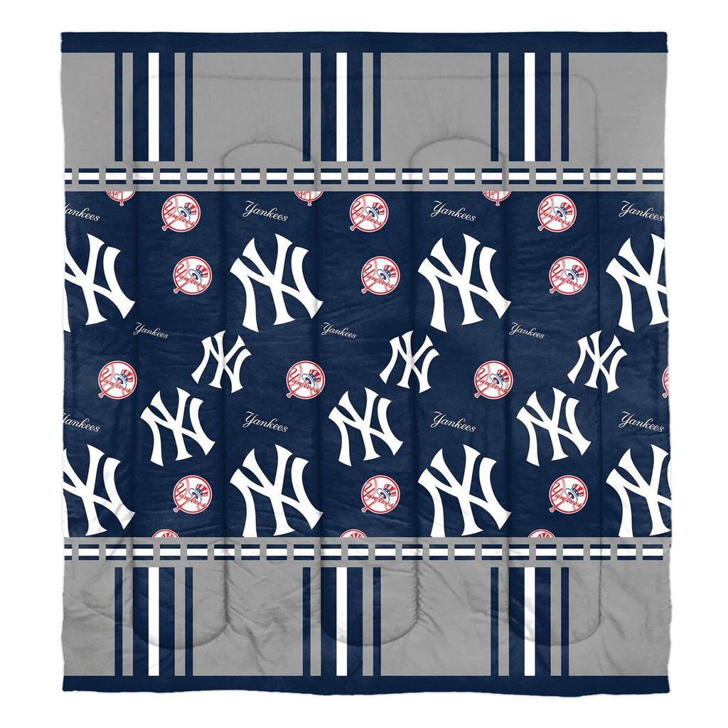 Ensemble de literie complet 5 pièces MLB New York Yankees Rotary dans un sac