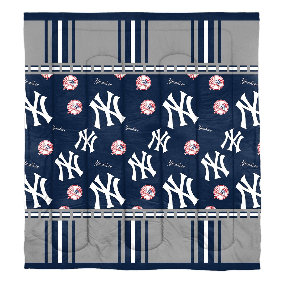 Ensemble de literie complet 5 pièces MLB New York Yankees Rotary dans un sac
