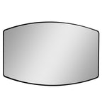 Miroir mural oblong en métal MacLuu