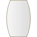 Miroir mural oblong en métal MacLuu