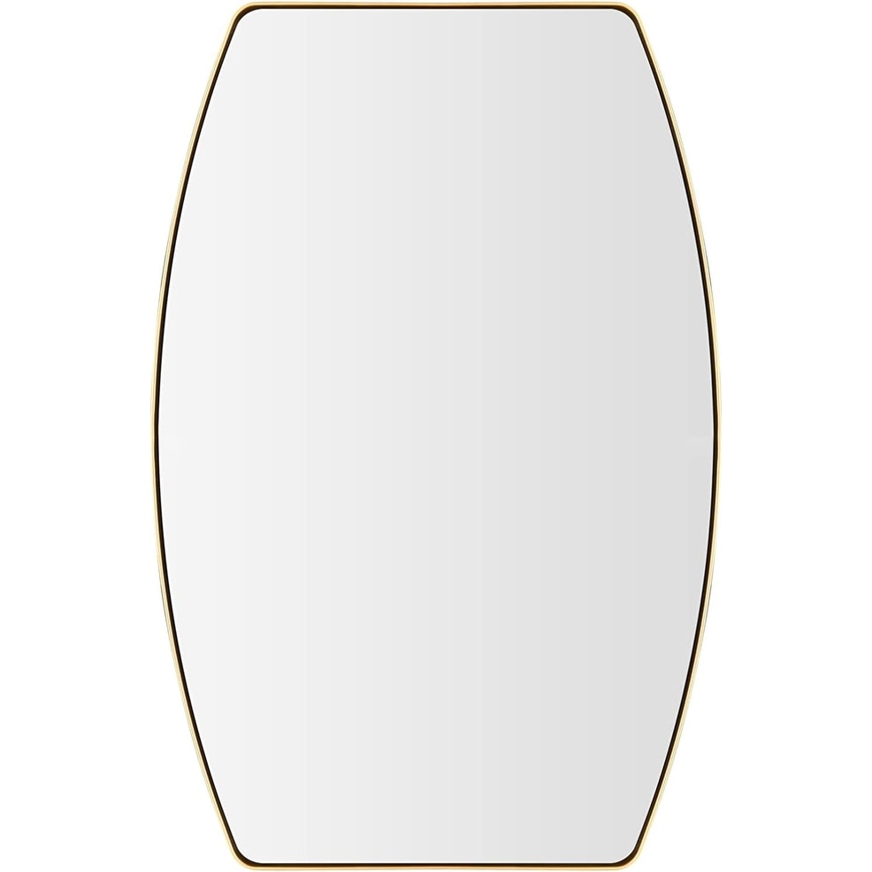 Miroir mural oblong en métal MacLuu