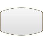 Miroir mural oblong en métal MacLuu