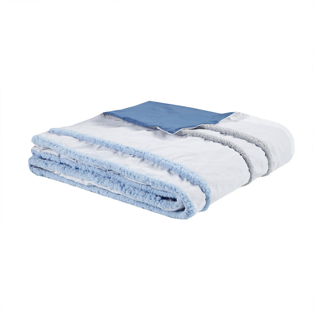 Parure de lit Mackenzie en coton avec bordure en chenille par Intelligent Design Kids