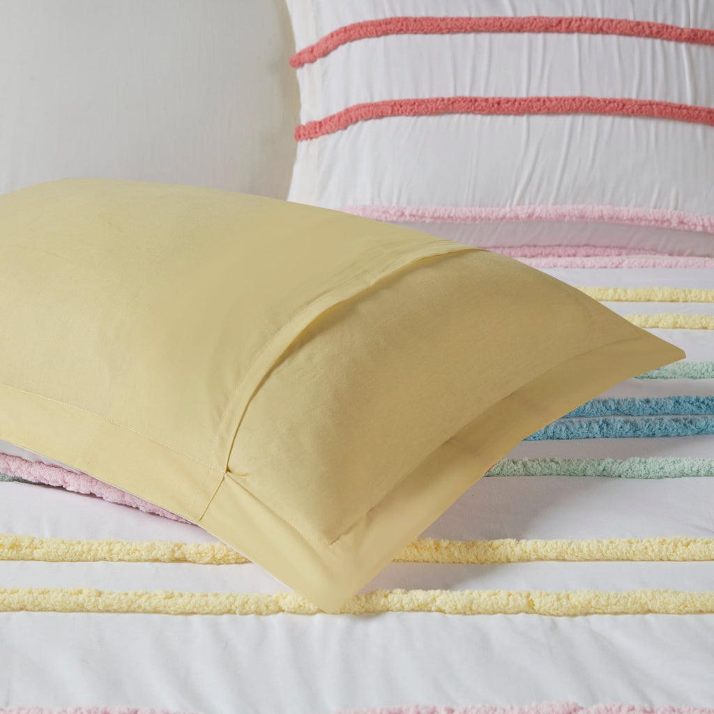 Parure de lit Mackenzie en coton avec bordure en chenille par Intelligent Design Kids