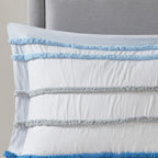 Parure de lit Mackenzie en coton avec bordure en chenille par Intelligent Design Kids