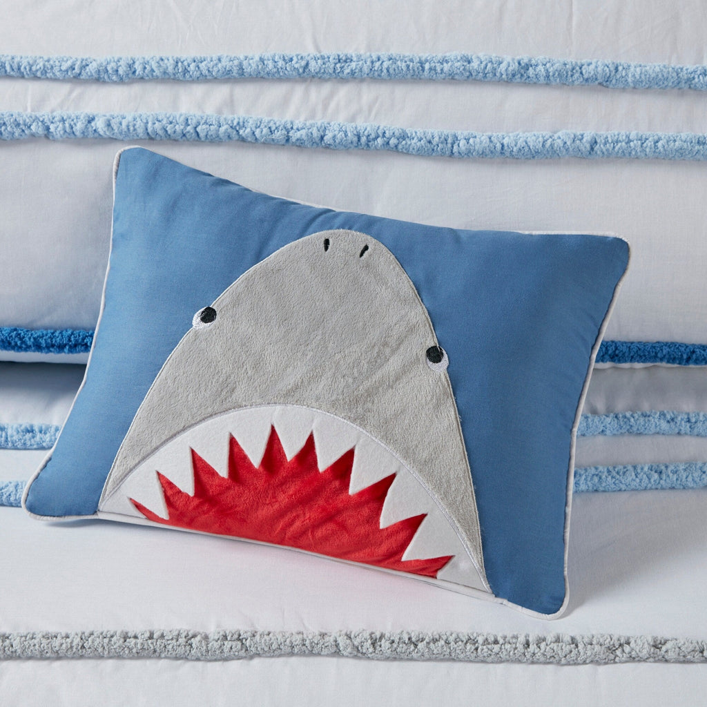 Parure de lit Mackenzie en coton avec bordure en chenille par Intelligent Design Kids