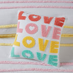 Parure de lit Mackenzie en coton avec bordure en chenille par Intelligent Design Kids