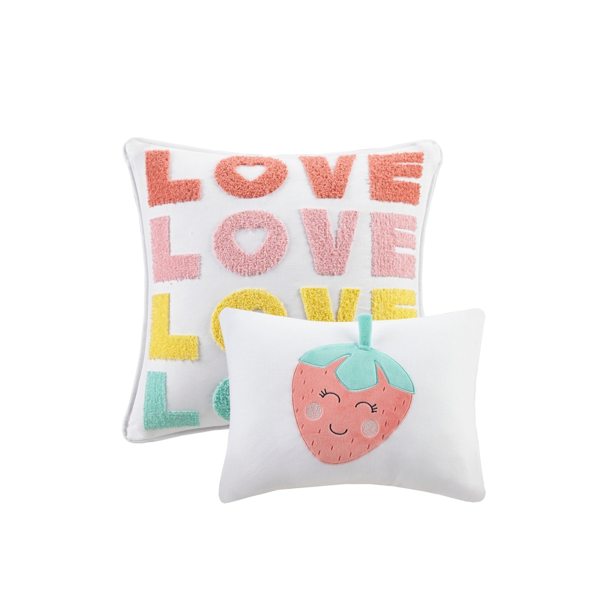 Parure de lit Mackenzie en coton avec bordure en chenille par Intelligent Design Kids