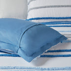 Parure de lit Mackenzie en coton avec bordure en chenille par Intelligent Design Kids