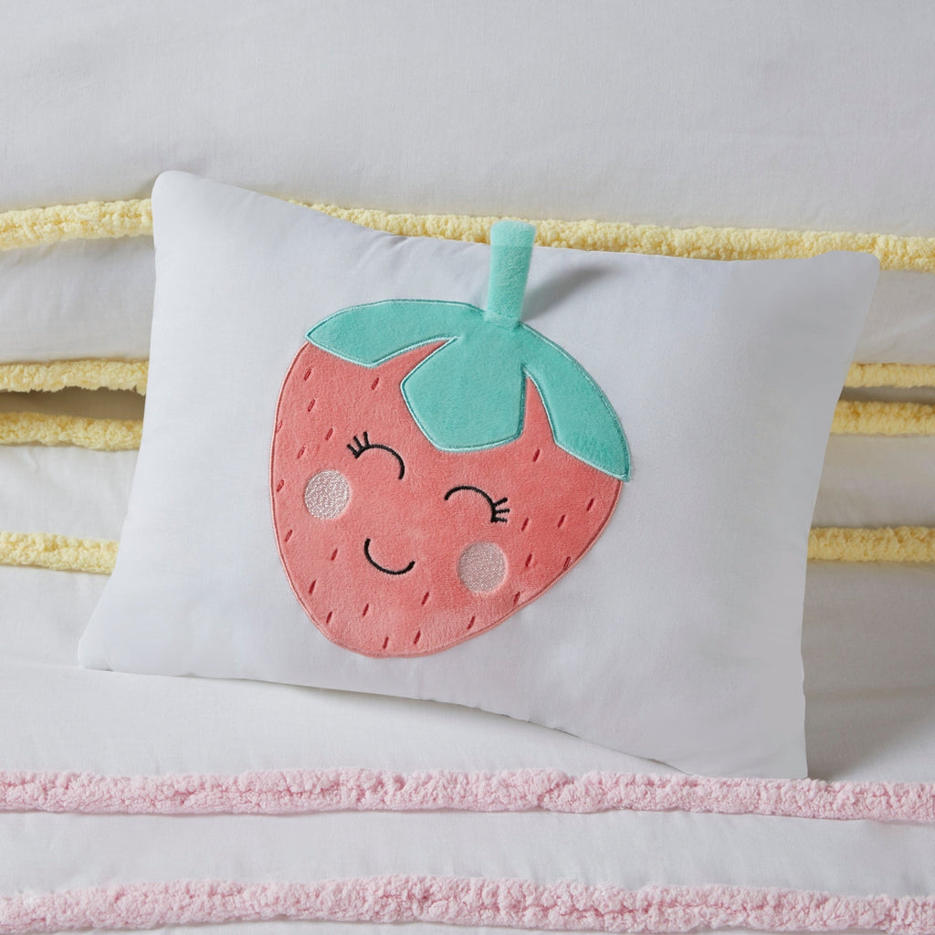 Parure de lit Mackenzie en coton avec bordure en chenille par Intelligent Design Kids