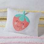 Parure de lit Mackenzie en coton avec bordure en chenille par Intelligent Design Kids