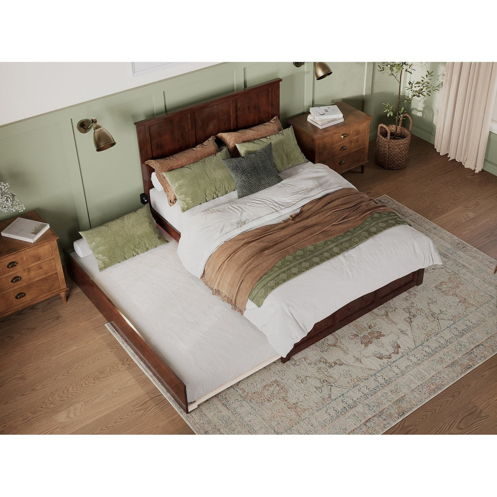 AFI Madison Platform Bed with Matching Footboard & Trundle