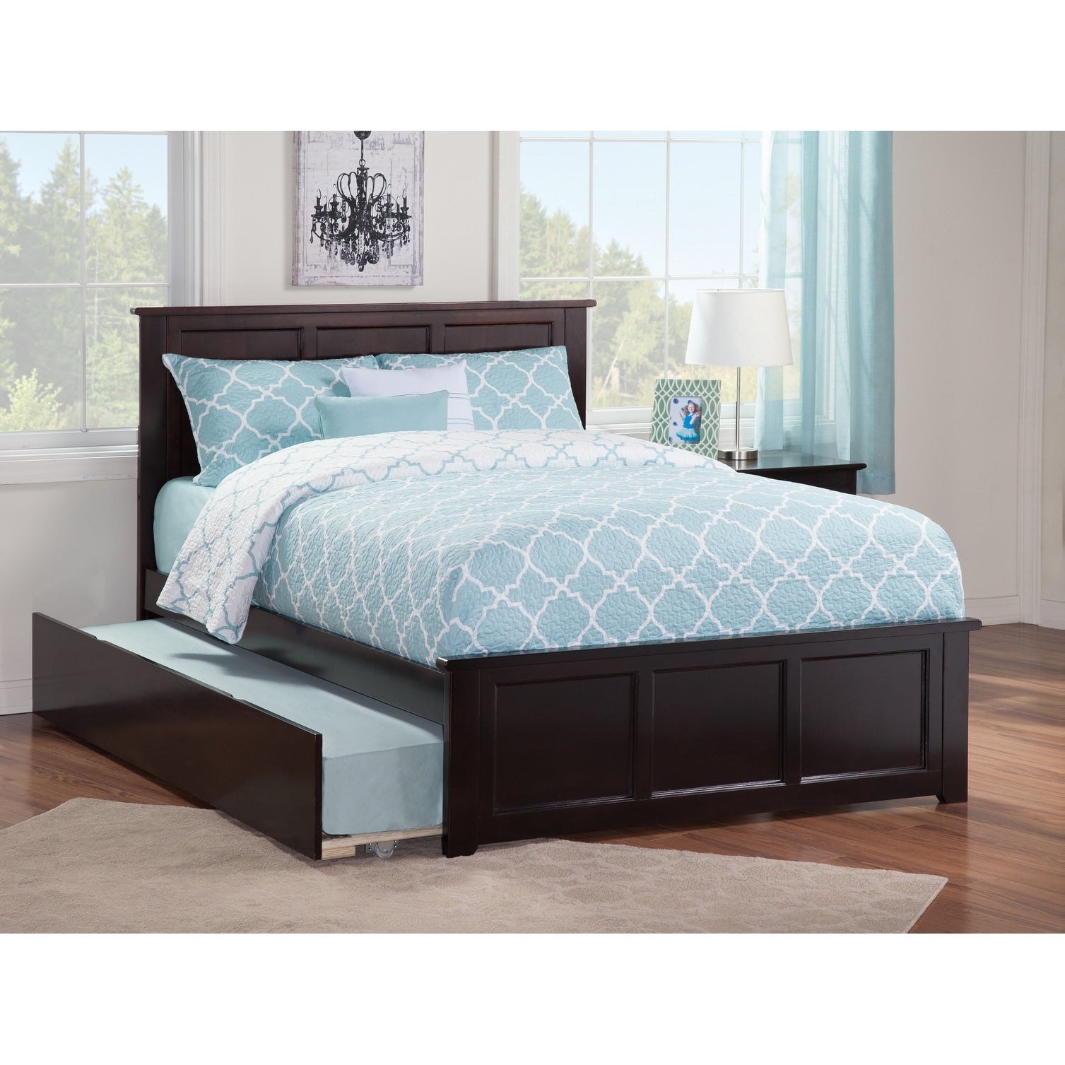 AFI Madison Platform Bed with Matching Footboard & Trundle