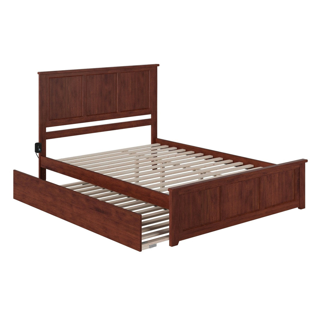 AFI Madison Platform Bed with Matching Footboard & Trundle