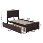AFI Madison Platform Bed with Matching Footboard & Trundle