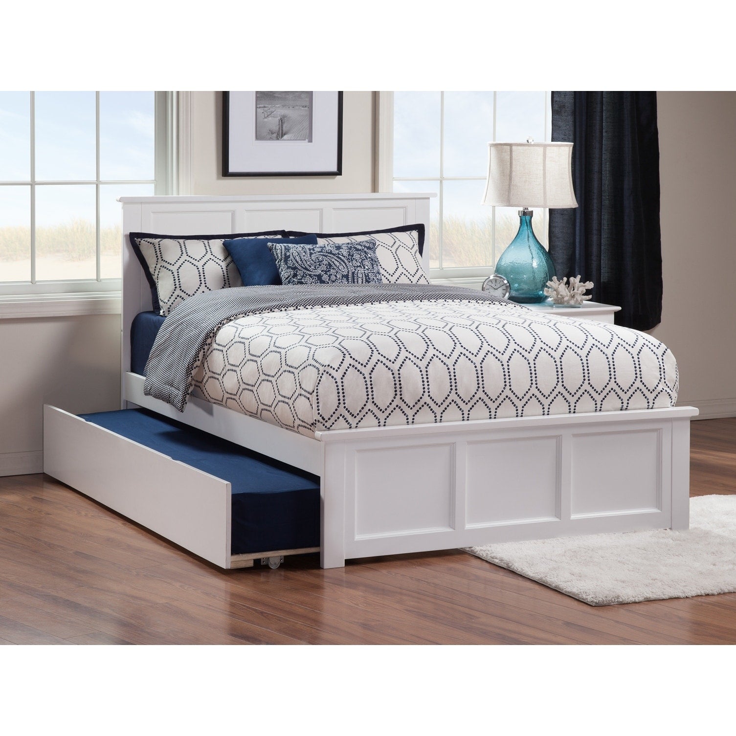 AFI Madison Platform Bed with Matching Footboard & Trundle
